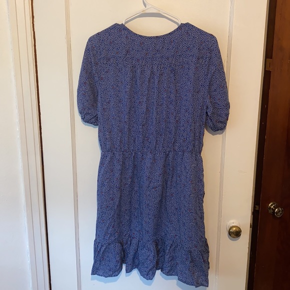 Lucky Brand polka dot wrap dress short sleeve - Picture 2 of 11
